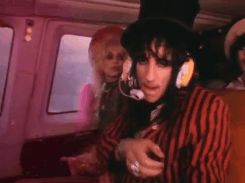 So I Really Like Making Gifs And I Made A Few Of Hanoi Rocks, These Are From The Up Around The Bend Music