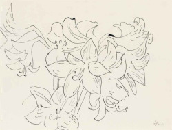 Artimportant:  Henri Matisse - Dessin À La Plume (Fleur De Lys), 1941  