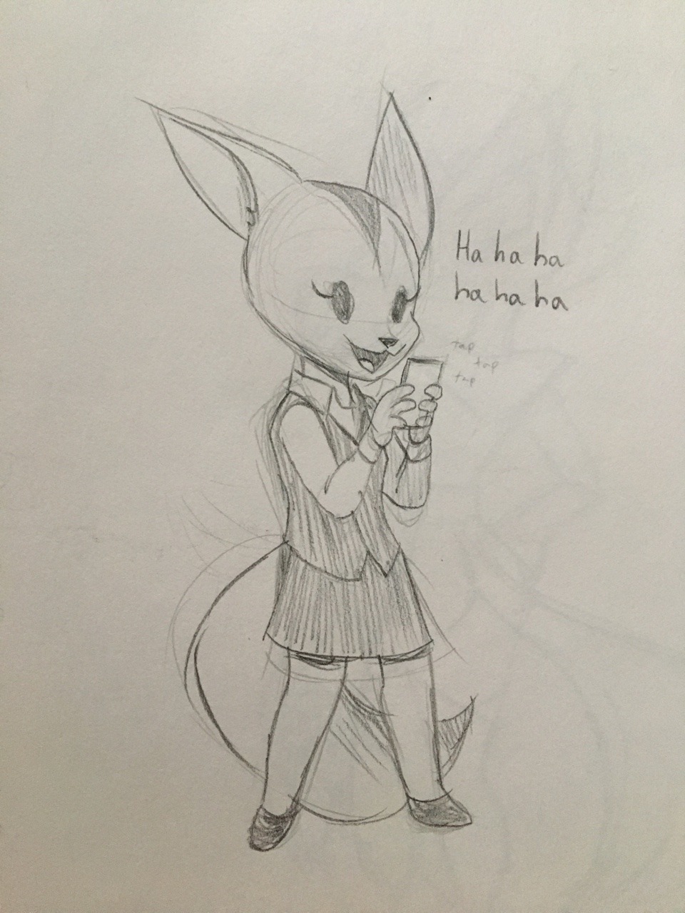 mofetafrombrooklyn:‪Impromptu sketch of one of my favorite characters from Aggretsuko,
