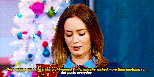 aibaaina:  Emily Blunt playing &ldquo;Emily Ever After&rdquo; (x) 