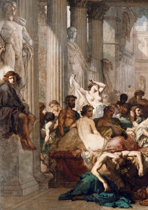 aqua-regia009:Romains de la décadence / Romans during the Decadence (1847)by Thomas Couture