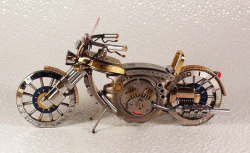 steam-on-steampunk:  motorcycle from watches