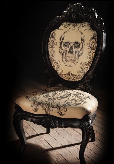 arsenicinshell:  Gothic chair Mama tried chair