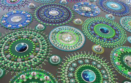 odditiesoflife: Incredible Kaleidoscopic 3D Floor Art Dutch artist Suzan Drummen creates sparkling, 