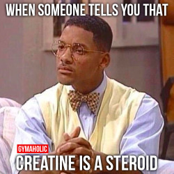 gymaaholic:  When Someone Tells You Creatine Is A Steroid Cool story bro. Tell me more about it. http://www.gymaholic.co