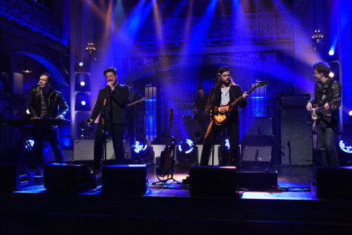 Mumford &amp; Sons perform “Believe” on Saturday Night Live on April 11, 2015. Photos © 2015/Dana Ed