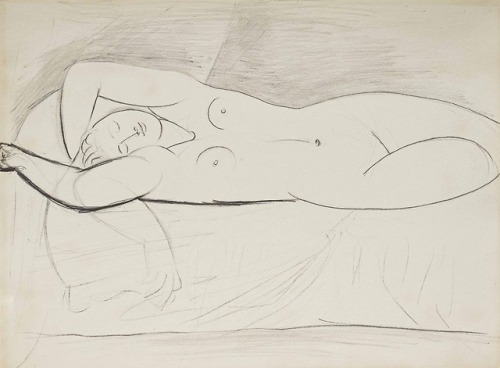 robert-hadley: Pablo Picasso - ( 1881-1973) - Nu endormi Source: Christie’s.com