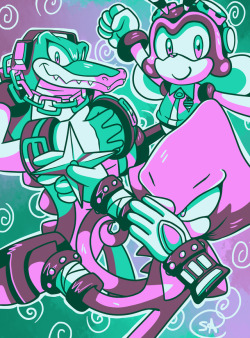 NinjaHaku21Art on X: And Done! Team Chaotix in Sonic Forces! (Vs