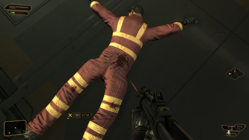 veryhappyturtle:I decided to play Deus Ex today and this man’s butt is a thing.