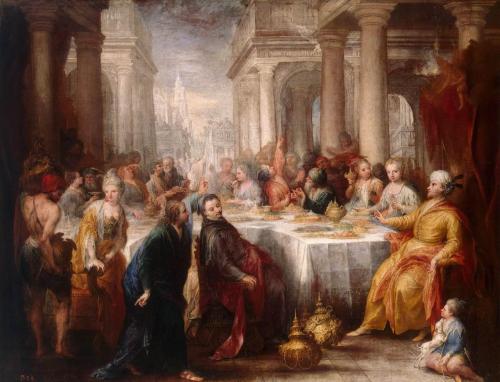&ldquo;Feast of Belshazzar&rdquo; by Andrea Celesti, 1705