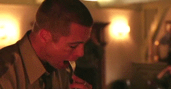 rustyryan11:  Brad Pitt eating in movies.