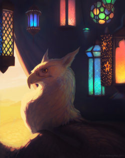 griffins-unicorns:Moroccan Griffin by TastesLikeAnyaSo