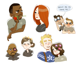 peppercrow:  some winter soldier doodles