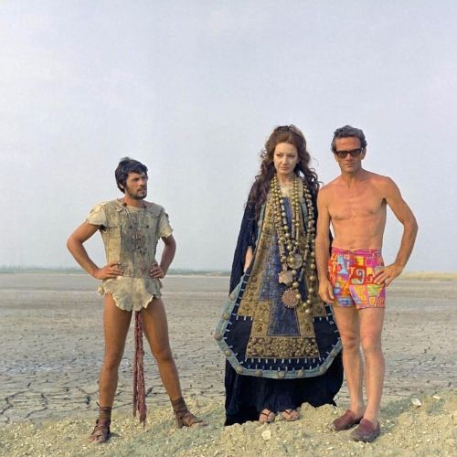 beyond-the-pale: Giuseppe Gentile, Maria Callas and Pier Paolo Pasolini on the set of Medea, 1969 Sc