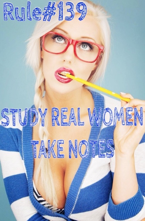 Rule#139: Study real women, take notes