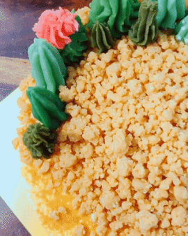Injeolmi Succulent Cactus Cake *made by me※ Do not delete the caption / Do not repost my gifs withou