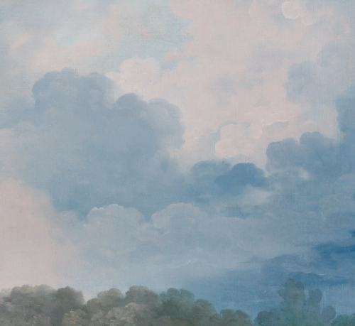 detailsofpaintings:Pastoral Landscape with a Shepherd and Shepherdess at Rest (details), Jean-Honoré