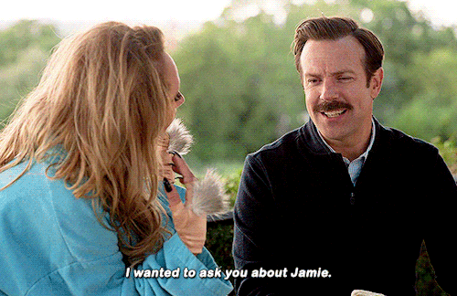 rory-amy:I know that you didn’t just pop down to feed me.TED LASSO | 1.02 “Biscuits”