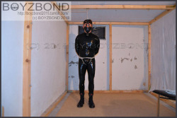 boyzbond2015: BOUND AND GAGGED IN TIGHT RUBBER WITH RUBBER ARMBINDER AND ROPES   Bondage sub : :boundfortroublenyc on Recon    Bondage top : boyzbond  