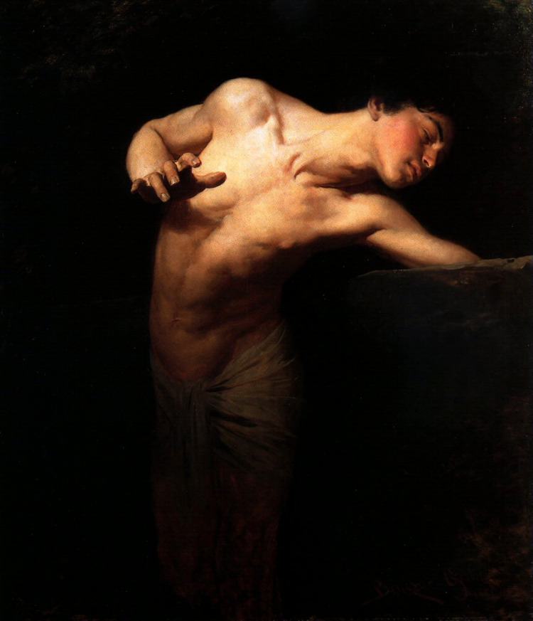 loumargi:
“Narcissus, by Gyula Benczúr, 1881
”