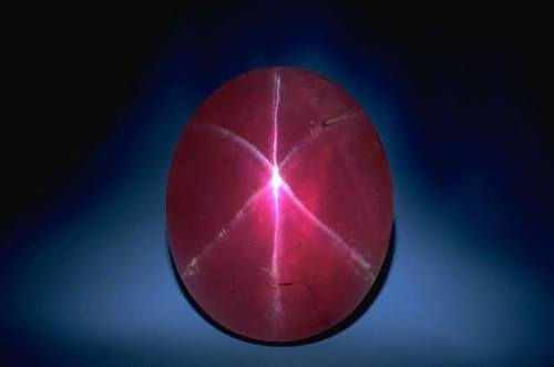 The Rosser Reeves star ruby.Reputed one of the finest in the world, this 138.7 carat beauty graces t