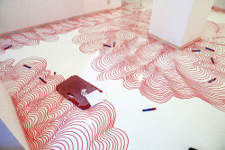 mcmillianfurlow:  Permanent marker installations by Heike Weber.