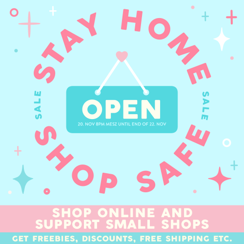 Hey ho folks! I‘m opening my online shops for the first time and participating in #stayhomeshopsafe 
