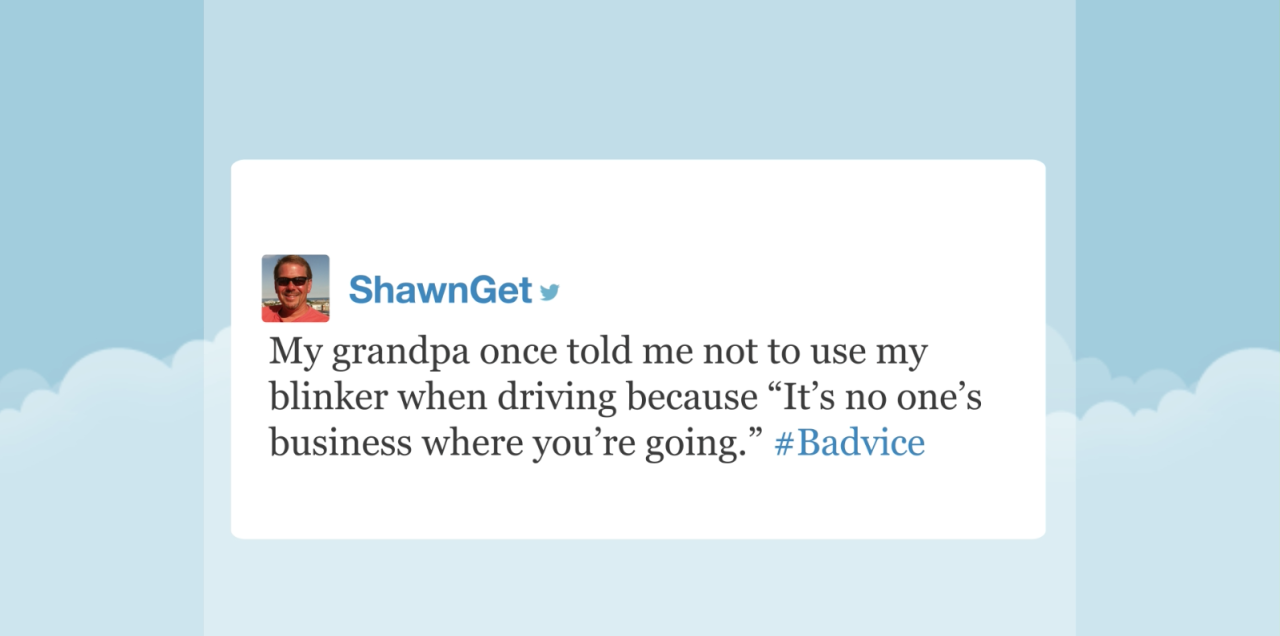 tastefullyoffensive:  Video: Tonight Show Hashtags: #Badvice