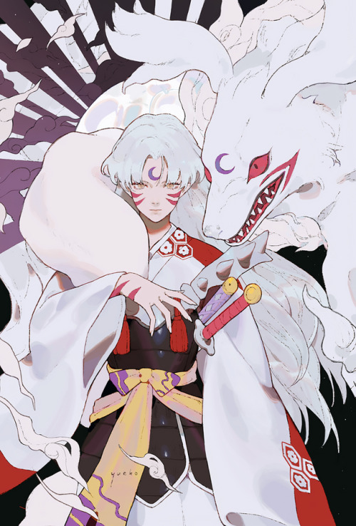 animepopheart:★ 【yue】 「殺生丸」 ☆ ⊳ sesshomaru (inuyasha) ✔ republished w/permission ⊳ ⊳ follow me on tw