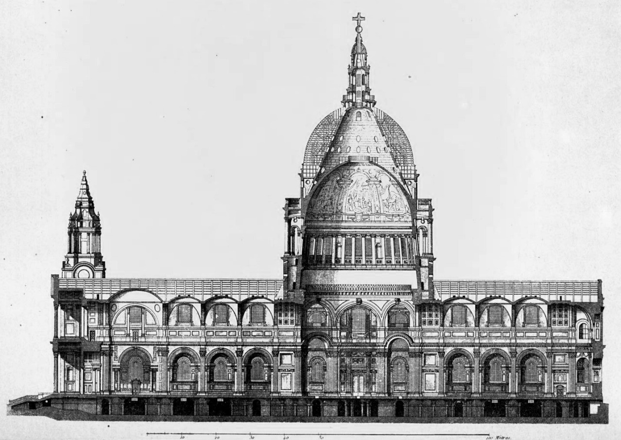 Section of Saint Paul’s Cathedral, London