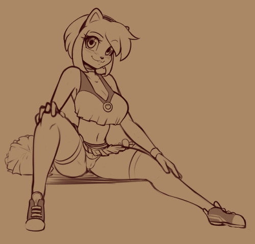 Porn Pics scdk-nsfw:  Doodle - Cheerleader Amy This