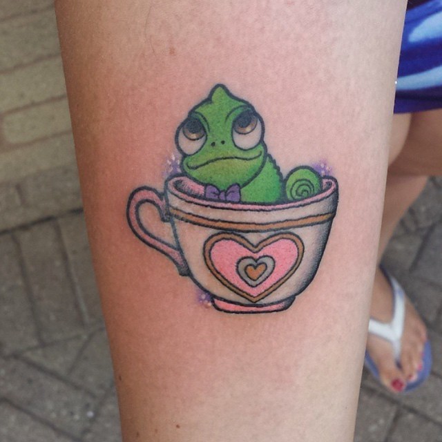 inkeddisney:  Adorable little Pacal done by @samtysontattoos on @caebv #InkedDisney