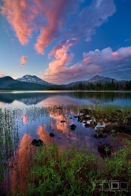 Cloudstreams - Sparks Lake, Oregon by Adrian Klein on Flickr.