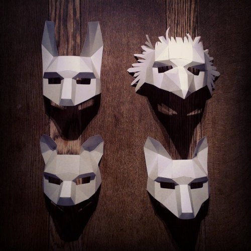 lesstalkmoreillustration: Downloadable Build Your Own Mask Kits By Wintercroft On Etsy   *More Things & Stuff    