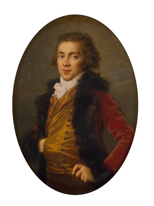Baron Grigory Alexsandrovich Stroganov.1793. Oil on Canvas. 92 x 66 cm. Hermitage, Saint-Peters