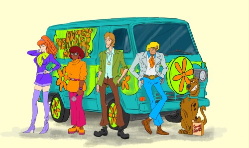 The Mystery Inc Gang In The Style Of Lupin III
