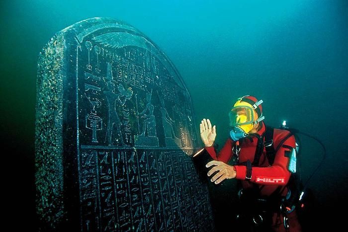 irisharchaeology:    Some fantastic images of Heracleion, an ancient drowned city