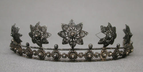 met-european-sculpture:Tiara, Jacob Ulrich Holfeldt Tostrup, ca. 1873, Metropolitan Museum of Art: European Sculpture and Decorative ArtsGift of Mrs. Harriette M. Arnold, 1906Medium: Silver filigreehttps://www.metmuseum.org/art/collection/search/189050