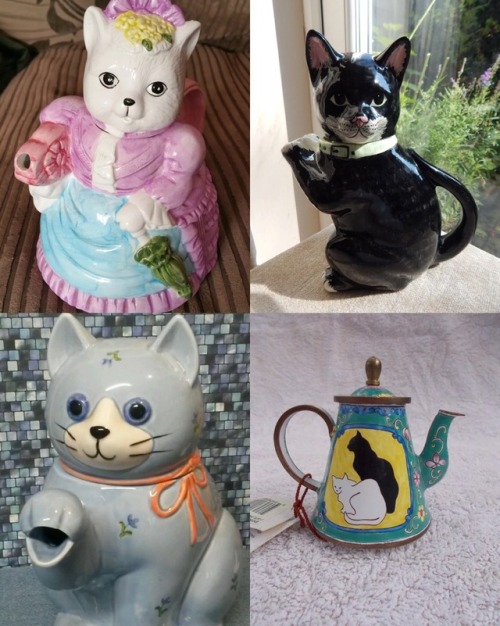 diabeticlesbian:diabeticlesbian:diabeticlesbian:diabeticlesbian:Favourite cat teapots of eBaymore&he