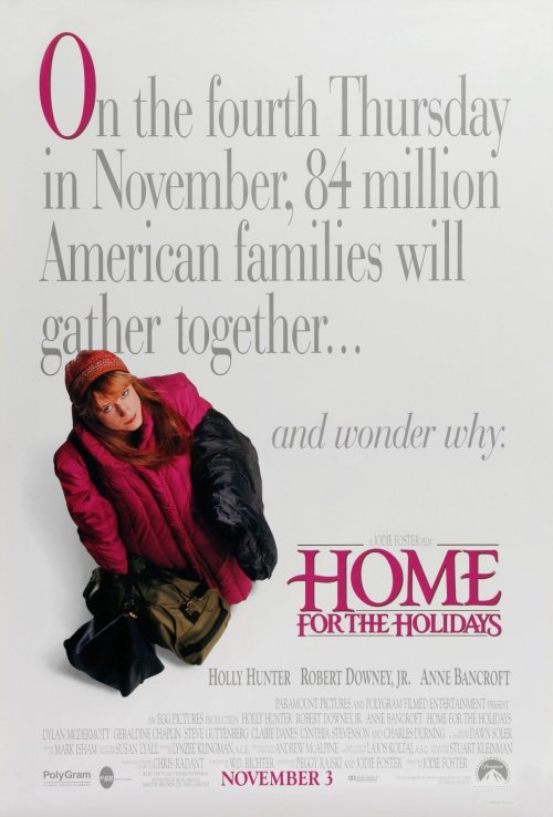 Home for the Holidays (1995)PG-13-1h 43minGenres: Comedy, Drama, RomanceAfter losing her job, making