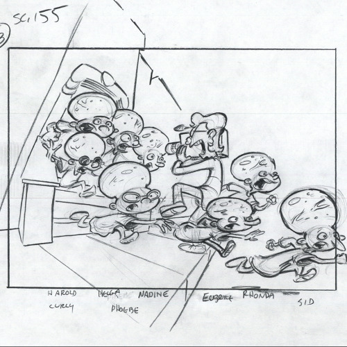 ALIENS HAVE LANDED! Sharing the scares and storyboards from the Hey Arnold! Special, “Arnold’s Hallo