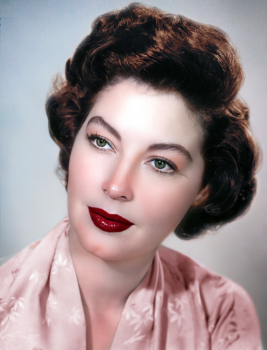 Ava Gardner - American singer and actress - 1950s. Additional color versions can be found on my instagram.