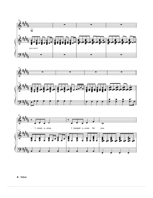 Yellow - ColdplayDownload the PDF here