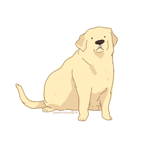 this is a fat dog i drew a while ago at work while i was trying out a new tablet :’)