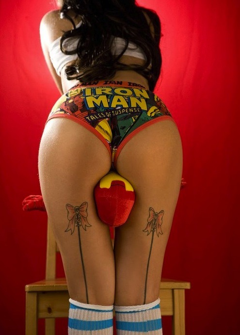 Porn photo GIRLS IN SUPERHERO UNDERWEAR. Is there anything