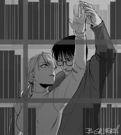 b-griveros:  Because reading May I Feel gives me a lot of FEELINGS mental images and drawing is the only way to stay saneBoth of those are based in the third chapter written by @capthawkeye and @tsaritsa &lt;3 thank you for sharing your worksAlso, have