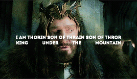 orlandobloom:middle earth meme | [2/4] dwarves » Thorin 