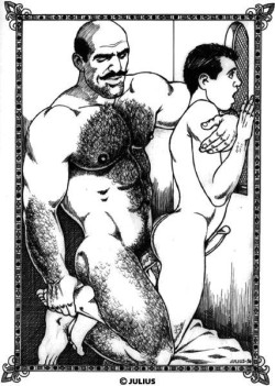 Gay-Erotic-Art:  And Now The Amazing Hot Art Of Julius.  For The Entire Series (When