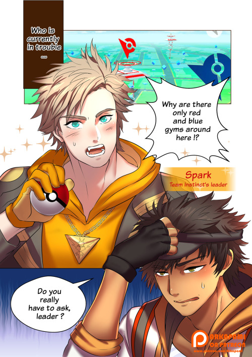 Page 1-4 sample of our 18 pages dojinshi &ldquo;Go x Spark [Pokemon Go]&rdquo;. It&rsquo;s NSFW doji