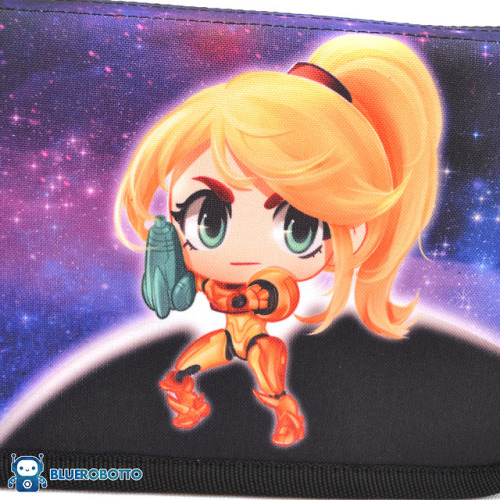 New Nintendo Switch case design, featuring Samus with her helmet off,  Drawn by the talented Ho